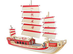Woodcraft Drevené 3D puzzle Japonská plachetnica