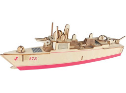 Woodcraft Drevené 3D puzzle Torpédoborec 052D