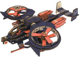 Woodcraft Drevené 3D puzzle Bojové lietadlo RAD
