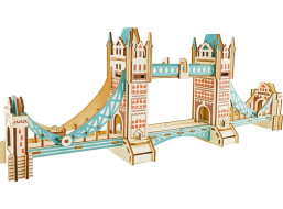 Woodcraft Drevené 3D puzzle Tower Bridge