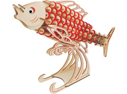 Woodcraft Drevené 3D puzzle Kapor