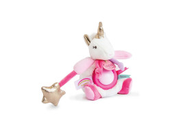 Doudou Plyšový jednorožec s nočným svetlom 22 cm