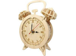 Woodcraft Drevené 3D puzzle budík
