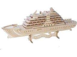 Woodcraft Drevené 3D puzzle luxusná jachta