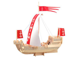 Woodcraft Drevené 3D puzzle loď Koga