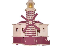 Woodcraft Drevené 3D puzzle maják