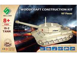 Woodcraft Drevené 3D puzzle tank IS 2