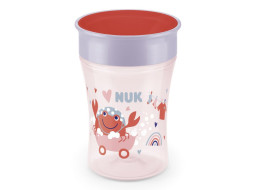 NUK hrnček Magic Cup s viečkom 230ml červená