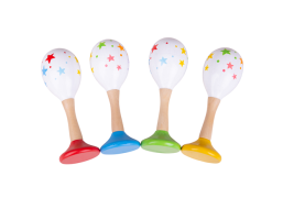 Bigjigs Toys Rumba guľa hviezdičky Junior 2 ks červená