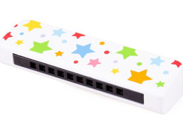 Bigjigs Toys Drevená harmonika hviezdičky 1 ks