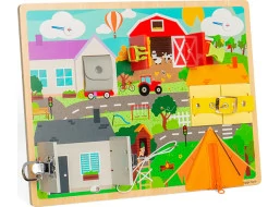 Bigjigs Toys Motorická doska každodenných zručností