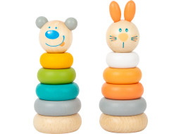 small foot Nasadzovacia veža pastelová 1 ks