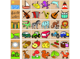 Detoa Drevené puzzle Čo kam patrí