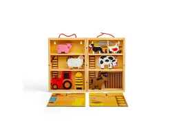 Bigjigs Toys Krabička na hranie farma zvierat