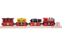 Bigjigs Rail Pirátsky vlak + 3 koľaje