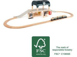 small foot Vláčikodráha so stanicou