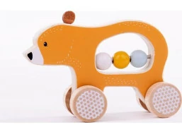 Bigjigs Toys Medvedík na kolieskach - poškodený obal