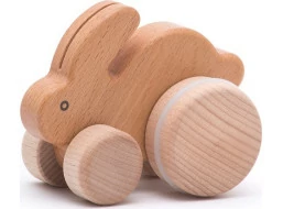 Bajo Malý drevený zajačik do ruky natural