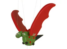 Drevený dráčik na zavesenie