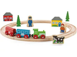 Bigjigs Rail Moja prvá vláčikodráha 19 dielov