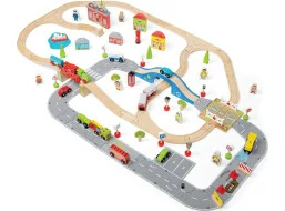 Bigjigs Rail Vláčikodráha a autodráha