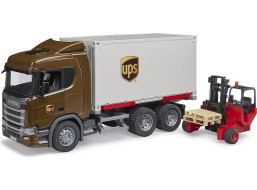 Bruder Logistické vozidlo Scania UPS s vysokozdvižným vozíkom