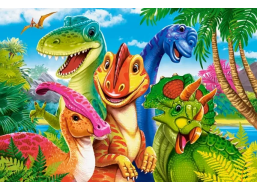 CASTORLAND Puzzle Dinosaurie selfie MAXI 40 dielikov