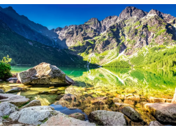 CASTORLAND Puzzle Východ slnka pri jazere Morskie Oko 1500 dielikov