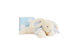 Doudou Darčeková sada - Plyšový zajačik modrý 30 cm