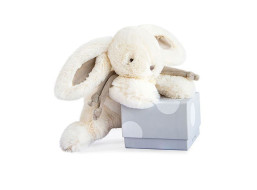 Doudou Darčeková sada - Plyšový zajačik béžový 30 cm