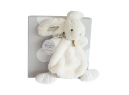 Doudou Darčeková sada - Plyšový zajačik krémový 26 cm