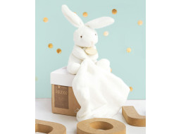 Doudou Darčeková sada - králiček s muchláčikom 10 cm