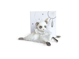 Doudou Darčeková sada - plyšový muchláčik panda 20 cm