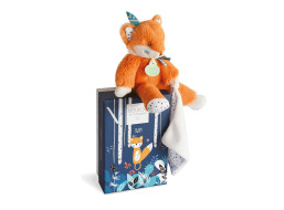 Doudou Darčeková sada Tiwipi - plyšová líška s dečkou 21 cm