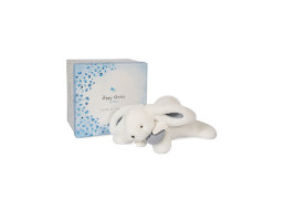 Doudou Darčeková sada - Plyšový zajačik s bielym brmbolcom 25 cm