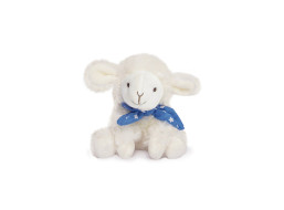 Doudou Plyšový baránok so šatkou 12 cm modrý s hviezdičkami