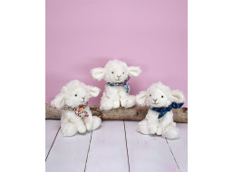 Doudou Plyšový baránok so šatkou 12 cm