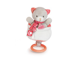 Doudou Plyšová hudobná hračka 20 cm mačka