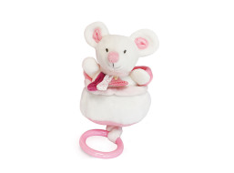 Doudou Plyšová hudobná hračka 20 cm myš