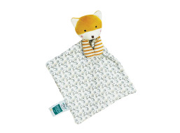 Doudou Darčeková sada - Líška s dečkou z BIO bavlny 20 cm