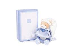 Doudou Darčeková sada - Plyšová hrkálka medvedík 19 cm