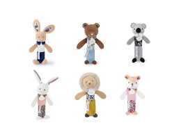 Doudou Hrkálka pískacia 17 cm 1 ks