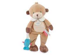 Doudou Darčeková sada - plyšová hračka medvedík s rybičkou 27 cm