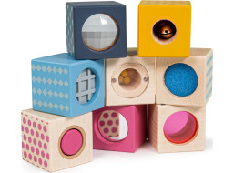Bigjigs Toys Zmyslové kocky