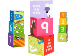 Bigjigs Toys Didaktické kocky farma