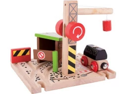 Bigjigs Rail Uhoľná baňa so žeriavom