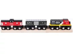 Bigjigs Rail CN nákladný vlak + koľaje