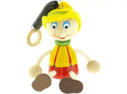 Pinocchio s klobúkom na pružine