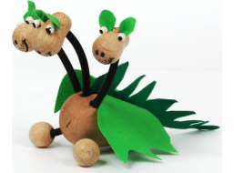 Gerlich Drevená bábka Drak trojhlavý