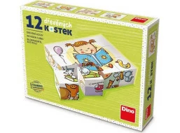 Dino Pekný deň 12 drevené kocky